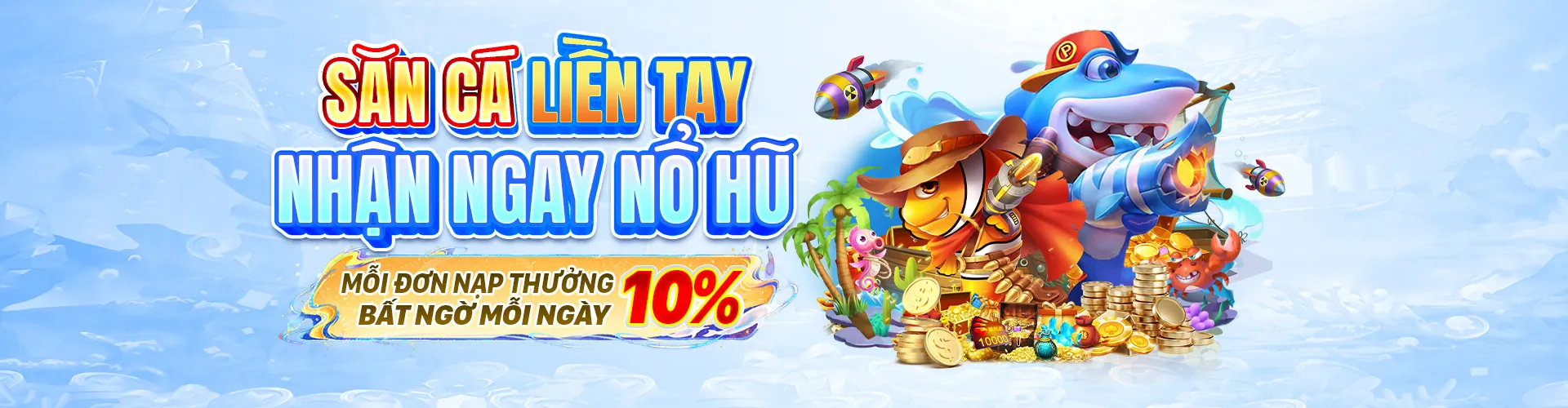 Game bắn cá socvip đăng nhập với đại dương xanh thẳm và nhiều loài cá rực rỡ